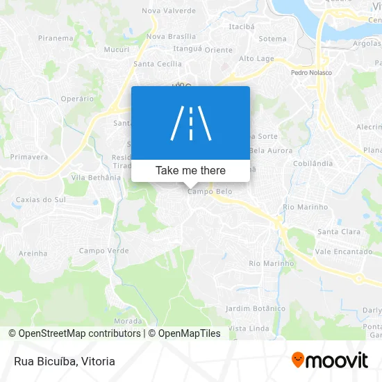 Rua Bicuíba map