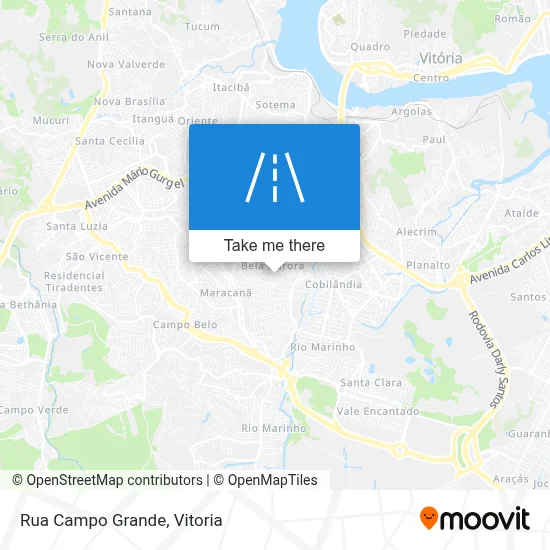 Rua Campo Grande map