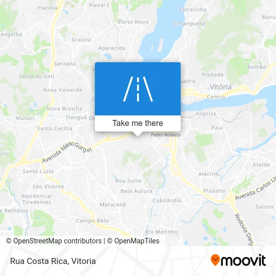Rua Costa Rica map