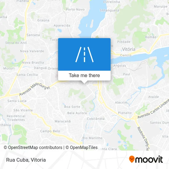 Rua Cuba map