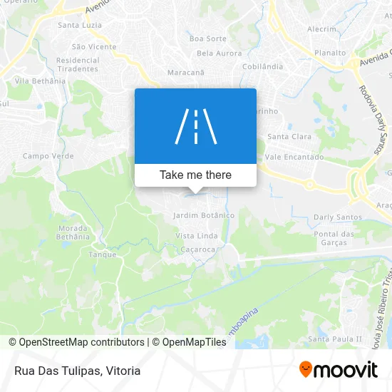 Rua Das Tulipas map