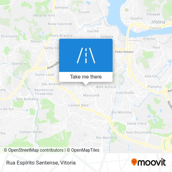 Rua Espírito Santense map