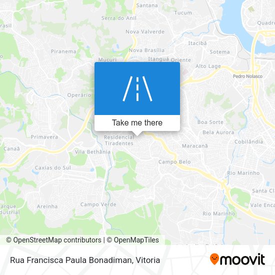 Rua Francisca Paula Bonadiman map