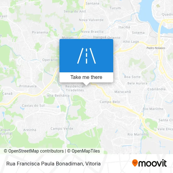 Rua Francisca Paula Bonadiman map