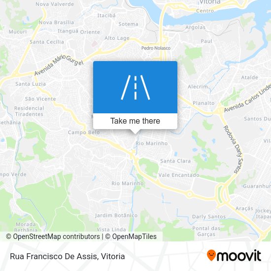 Rua Francisco De Assis map