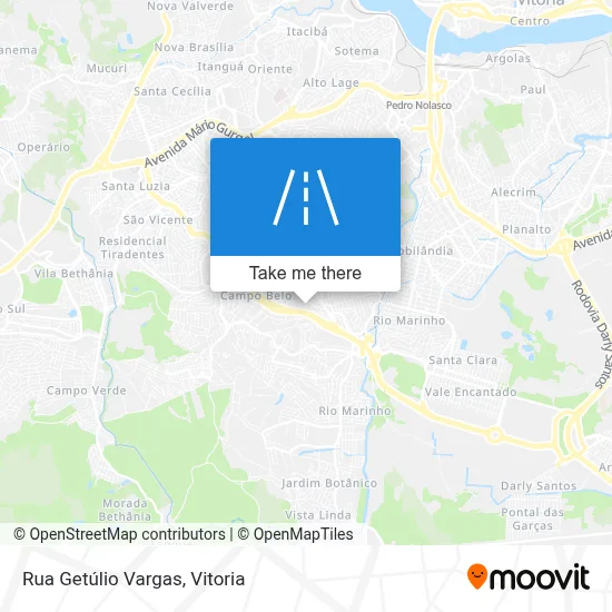 Rua Getúlio Vargas map