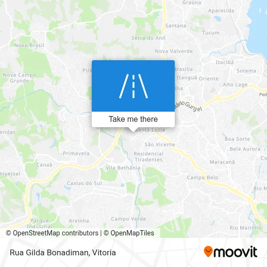 Rua Gilda Bonadiman map