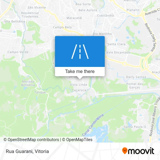 Rua Guarani map