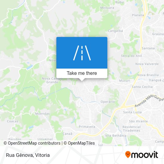 Rua Gênova map