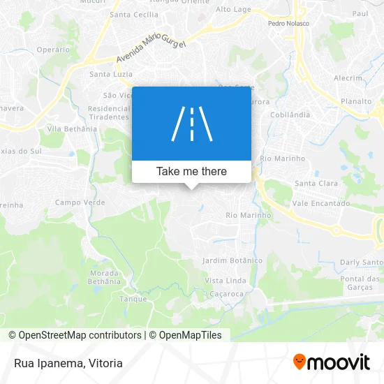 Rua Ipanema map