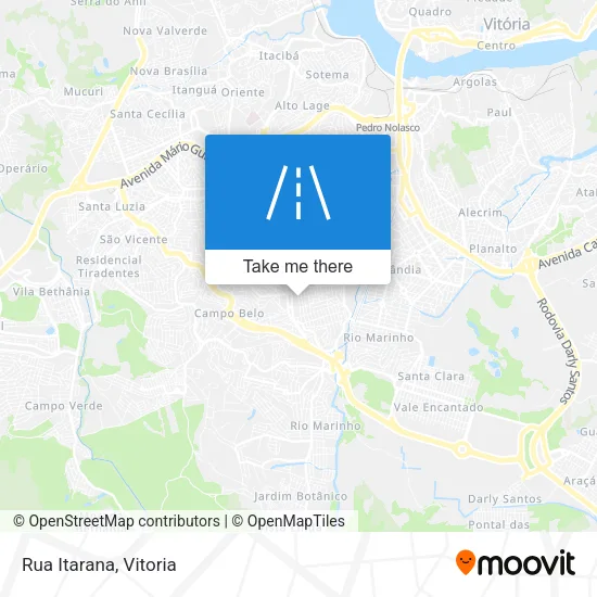 Rua Itarana map