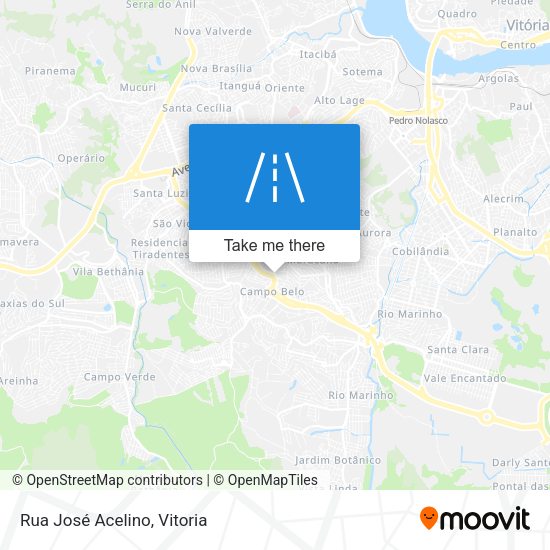 Rua José Acelino map