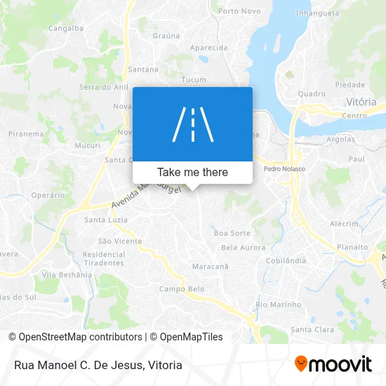 Rua Manoel C. De Jesus map