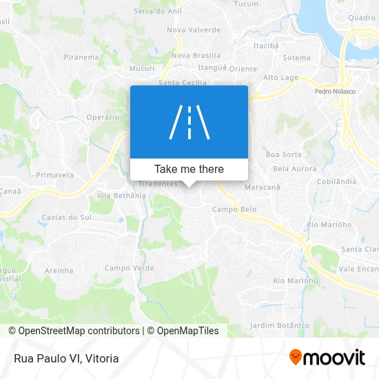 Rua Paulo VI map