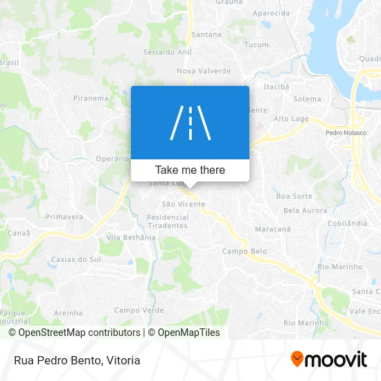 Rua Pedro Bento map