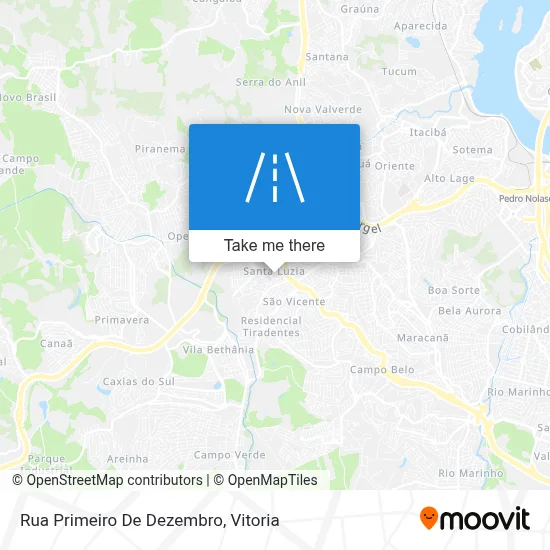Rua Primeiro De Dezembro map