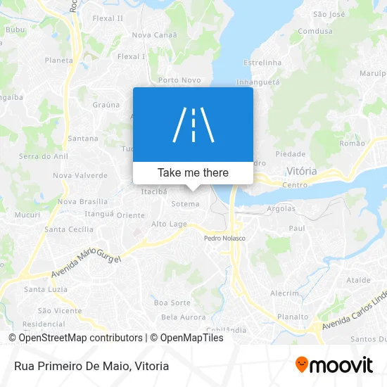 Rua Primeiro De Maio map