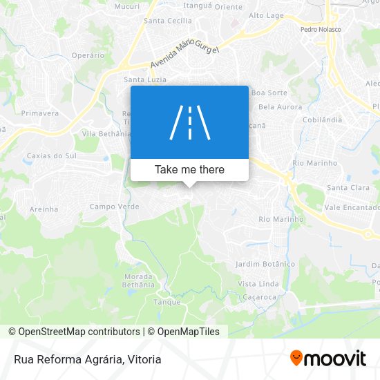 Rua Reforma Agrária map