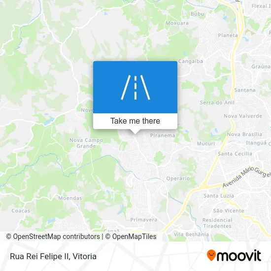 Rua Rei Felipe II map