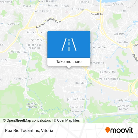 Rua Rio Tocantins map