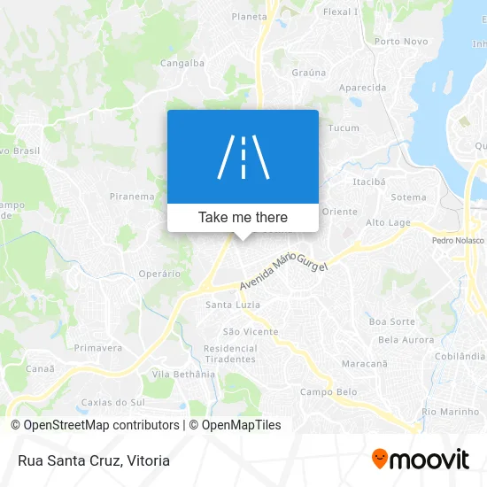 Rua Santa Cruz map