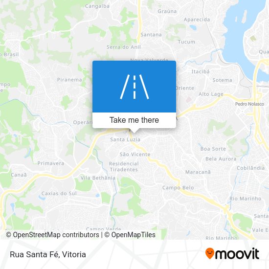 Rua Santa Fé map