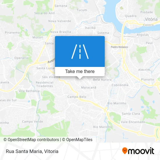 Rua Santa Maria map