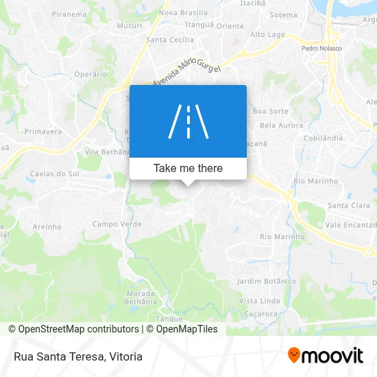 Rua Santa Teresa map