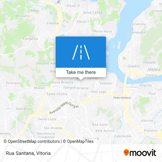 Rua Santana map