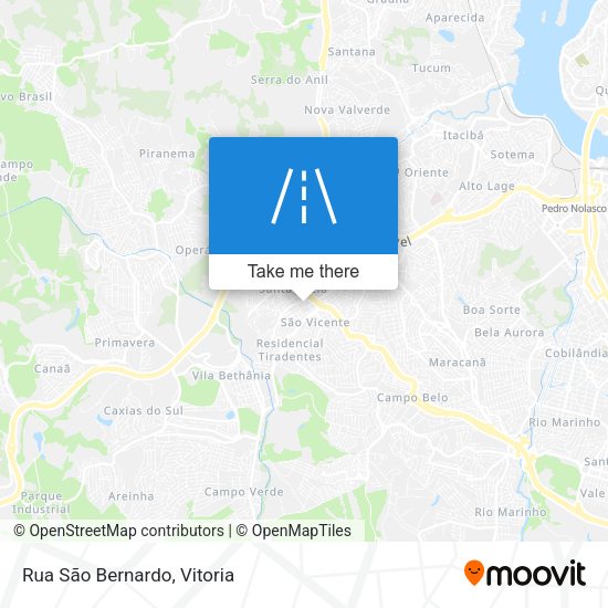 Rua São Bernardo map
