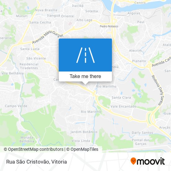 Rua São Cristovão map