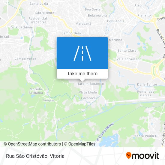 Rua São Cristóvão map