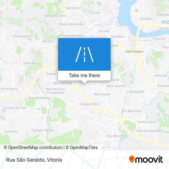 Rua São Geraldo map