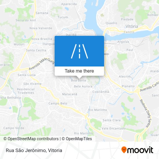 Rua São Jerônimo map