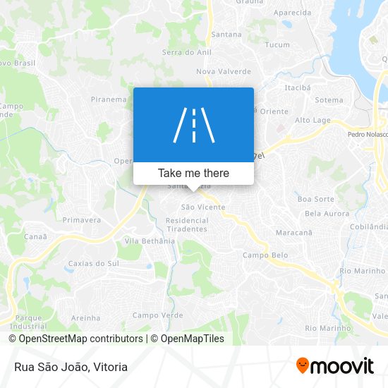 Rua São João map