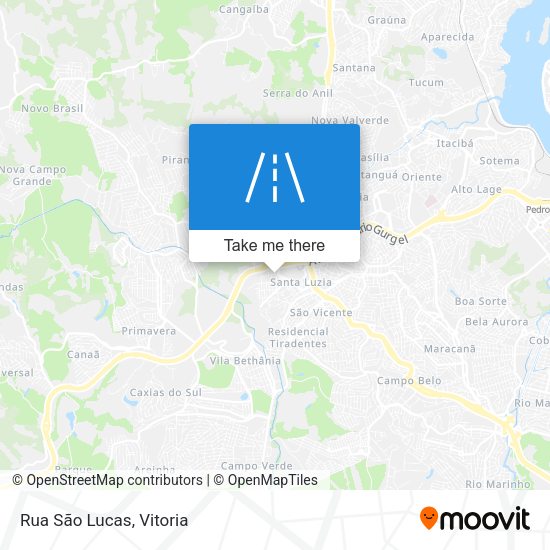 Rua São Lucas map