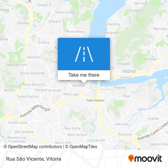 Rua São Vicente map
