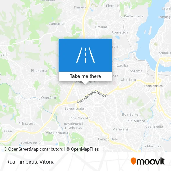 Rua Timbiras map