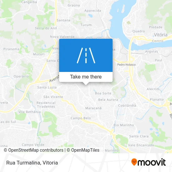 Rua Turmalina map