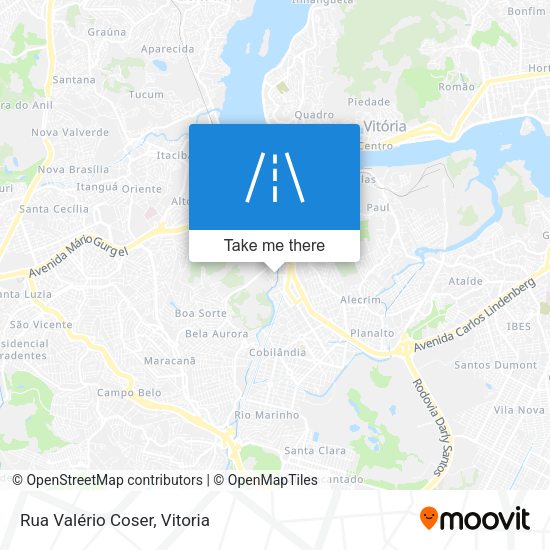 Rua Valério Coser map