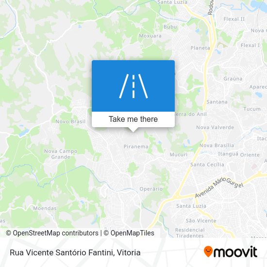 Rua Vicente Santório Fantini map