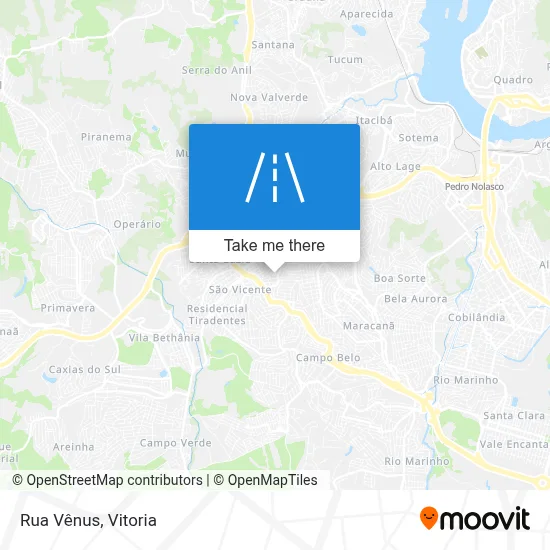 Rua Vênus map