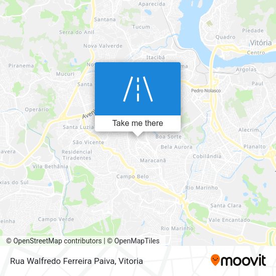 Rua Walfredo Ferreira Paiva map