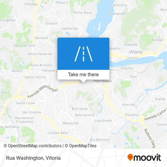 Rua Washington map