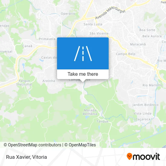 Rua Xavier map