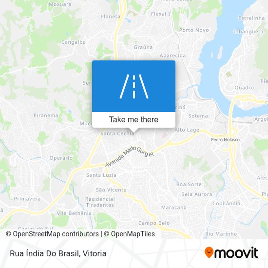 Rua Índia Do Brasil map