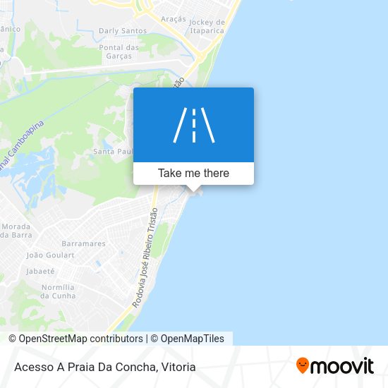 Acesso A Praia Da Concha map