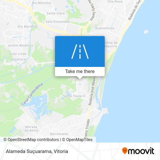 Alameda Suçuarama map