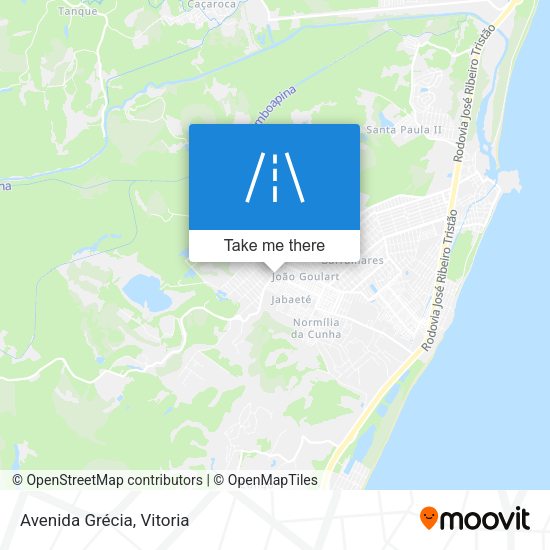 Avenida Grécia map