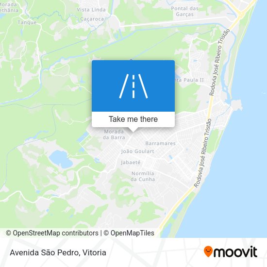 Avenida São Pedro map
